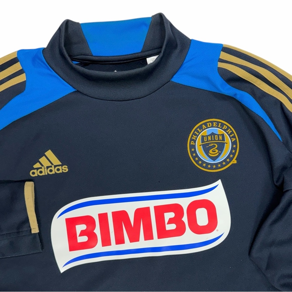 Philadelphia Union Jacket Mens Large Blue Warmup MLS Soccer Team Player Issue